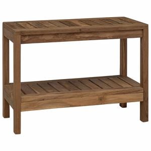 vidaXL Mesa de Canto para Banheiro Natural 60 x 30 x 45 cm