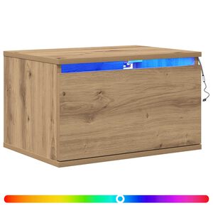 vidaXL Arm&aacute;rio de Cama Montado na Parede 2 unid. Carvalho Artesanal