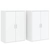 vidaXL Aparadores 2 pcs 60x31x84 cm derivados de madeira branco