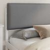vidaXL Estrutura de Cama com Cabeceira Estofada Cinzento-claro