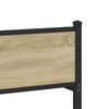vidaXL Estrutura de cama sem colch&atilde;o 75x190 cm metal carvalho sonoma