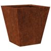 vidaXL Garden Planters 2 pcs 30x30x30 cm a&ccedil;o resistente &agrave;s intemp&eacute;ries