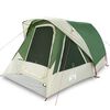 vidaXL Tenda de campismo cabana para 4 pessoas imperme&aacute;vel verde
