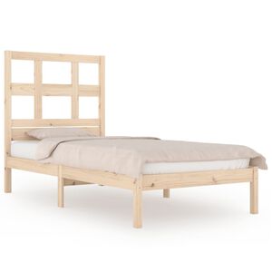 vidaXL Cama sem colch&atilde;o 90x190 cm madeira de pinho maci&ccedil;a
