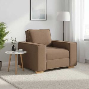 vidaXL Sof&aacute;-cadeira Castanho 100x78x84 cm Tecido