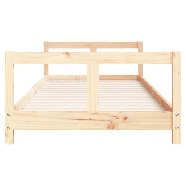 vidaXL Estrutura de cama infantil 80x200 cm madeira de pinho maci&ccedil;a