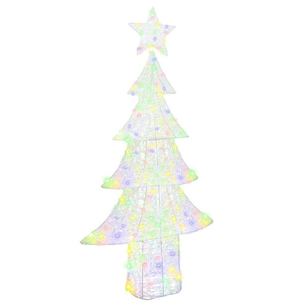 vidaXL &Aacute;rvore de Natal com 240 LEDs Multicolor 180 cm Acr&iacute;lo