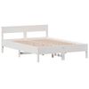 vidaXL Cama sem colch&atilde;o 150x200 cm madeira de pinho maci&ccedil;a branco