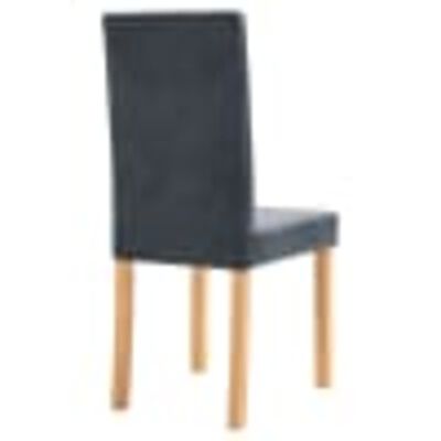 vidaXL Cadeiras de jantar 2 pcs camurça artificial cinzento