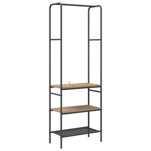 vidaXL Suporte para Roupas Carvalho Artesanal 60 x 30 x 171 cm