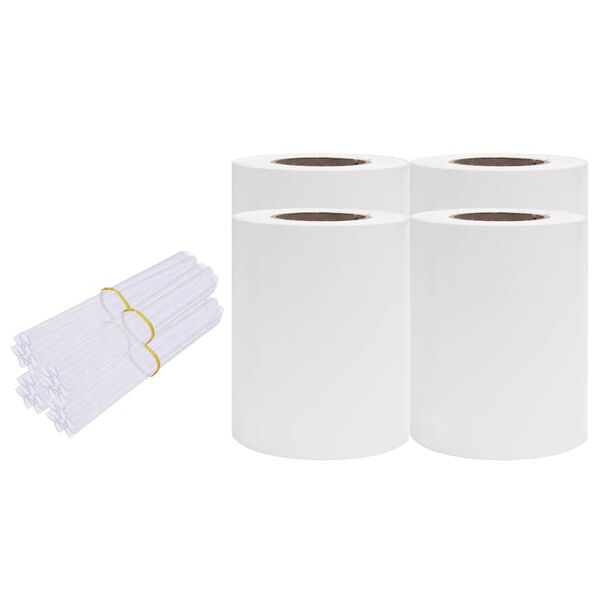 vidaXL 4 pcs pain&eacute;is de privacidade para jardim 35x0,19 m PVC branco