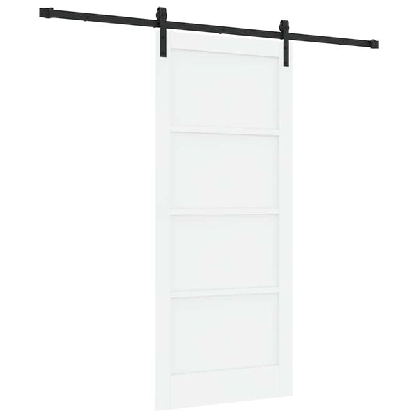 vidaXL Porta Deslizante Branco 86 x 198,5 cm