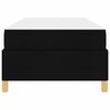vidaXL Estrutura da Cama com colch&atilde;o Preto 90 x 190 cm tecido