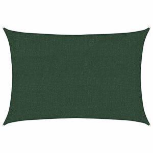 vidaXL Para-sol estilo vela 160 g/m&sup2; 2x2,5 m PEAD verde-escuro