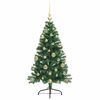 vidaXL &Aacute;rvore de Natal Artificial Pr&eacute;-iluminada Verde 120 cm PVC