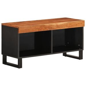 vidaXL M&oacute;vel de TV 85x33x43,5 cm madeira de ac&aacute;cia maci&ccedil;a