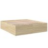 vidaXL Estrutura de cama 200x200 cm derivados madeira carvalho sonoma