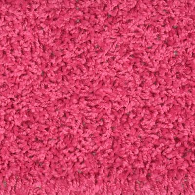 vidaXL Tapete/carpete para degraus 15 pcs 65x21x4 cm rosa