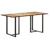 vidaXL Mesa de jantar 160 cm madeira de mangueira &aacute;spera