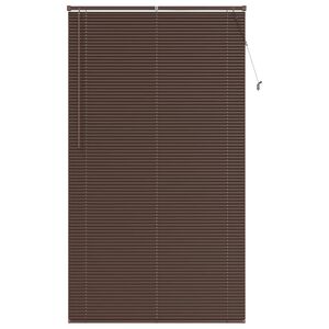 vidaXL Cortina Veneziana Marrom Escuro com Padr&atilde;o 213 x 120 cm PVC