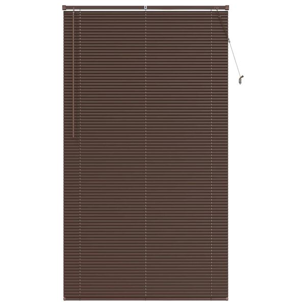 vidaXL Cortina Veneziana Marrom Escuro com Padr&atilde;o 213 x 120 cm PVC