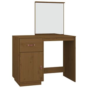 vidaXL Toucador 95x50x134 cm madeira de pinho maci&ccedil;a castanho mel
