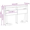 vidaXL Cabeceira de armazenamento com cabeceira Carvalho sonoma 150 cm