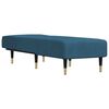 vidaXL Chaise longue veludo azul