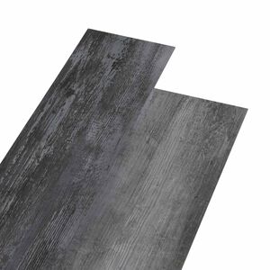 vidaXL Placa de Piso Autoadesiva Cinza Brilhante 4,46 m&sup2; 32 unid. PVC