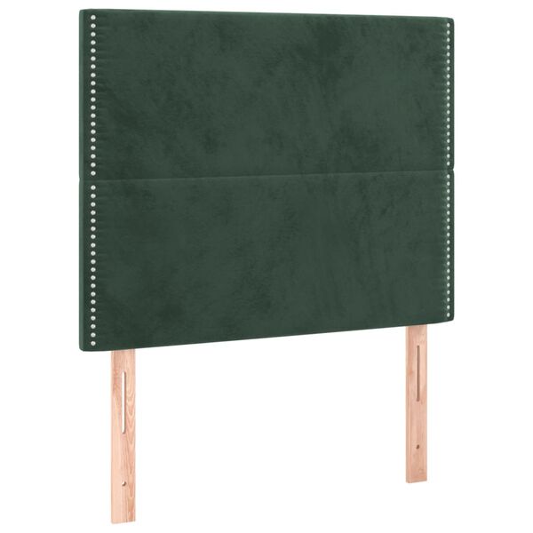 vidaXL Cabeceira Verde Escuro 90x5x118/128 cm Veludo