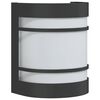 vidaXL Candeeiro de parede para exterior a&ccedil;o inoxid&aacute;vel preto