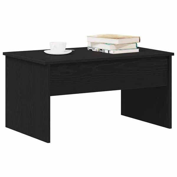 vidaXL Mesa de centro Carvalho Preto 80 x 50,5 x 41,5 cm