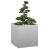 vidaXL Planter 80x80x80 cm a&ccedil;o galvanizado