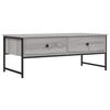 vidaXL Mesa de centro 101x49x39,5 cm derivados madeira cinzento sonoma
