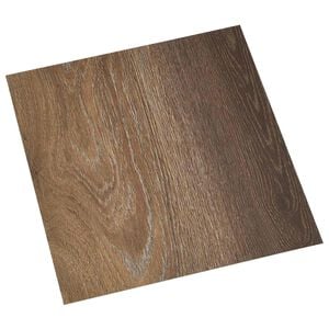vidaXL Pranchas de Piso Autoadesivo Castanho 30,5 x 30,5 cm 20 unid.