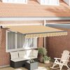 vidaXL Toldo Retr&aacute;til Multicolor 350 x 250 cm Poli&eacute;ster e Alum&iacute;nio
