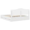 vidaXL Estrutura da Cama Branco 180 x 200 cm Madeira de Engenharia