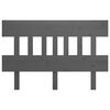 vidaXL Cabeceira de cama 203,5x3x81 cm pinho maci&ccedil;o cinzento