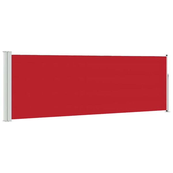 vidaXL Toldo lateral retr&aacute;til para p&aacute;tio 100x300 cm vermelho