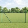 vidaXL Cerca Hexagonal Verde 1.5 x 50 m Aço