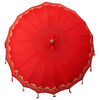 vidaXL Parasol Balin&ecirc;s Vermelho 215 x 215 x 260 cm