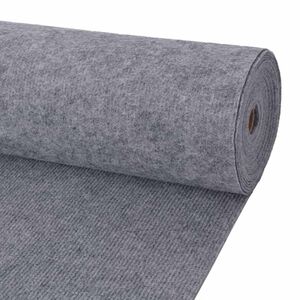 vidaXL Tapete Cinzento 1,2 x 10 m Poli&eacute;ster