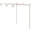 vidaXL P&eacute;rgola de jardim 3x3x2,5 m ferro castanho antigo