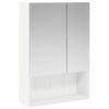 vidaXL Arm&aacute;rio de Espelho para Banheiro Branco 50 x 14,5 x 70 cm