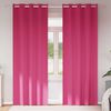 vidaXL Cortinas Blackout com Argolas 2 pcs Rosa Brilhante 225 x 140 cm