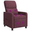 vidaXL Recliner de Massagem Roxo Poli&eacute;ster