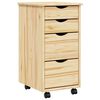 vidaXL Gabinete Rolante com Mesa MOSS 34 x 39 x 65,5 cm