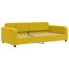 vidaXL Sof&aacute;-cama com gavet&atilde;o e colch&otilde;es 100x200 cm veludo amarelo