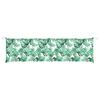 vidaXL Almofadão banco jardim 180x50x7 cm tecido oxford padrão folhas