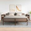 vidaXL Mesas cabeceira 2pcs com 2gavetas 36x36x68 cm carvalho castanho